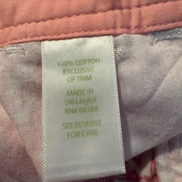 Lilly Pulitzer 2012 Callahan Lily Loves Hawaii Hotty Pink Orange Shell Shorts 4 - Picture 4 of 9